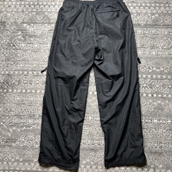 Vintage Nike Track Pants Mens Large Black Windbreaker Vented Hip Hop Y2K Baggy - Picture 12 of 13